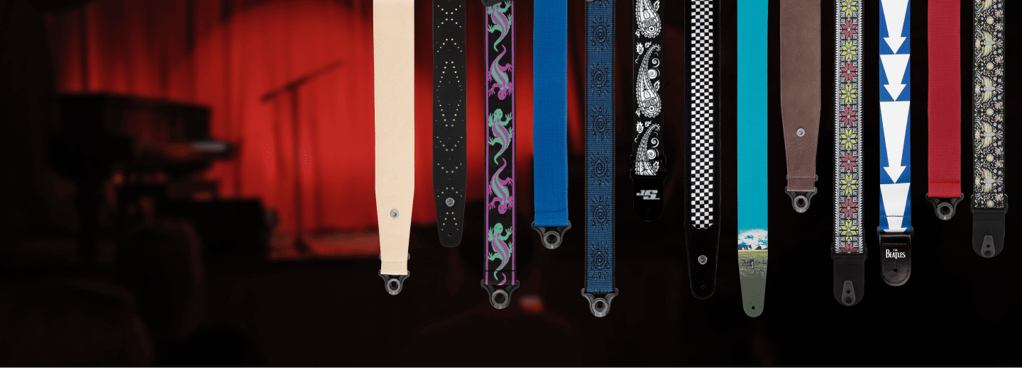 Various D'Addario guitar straps